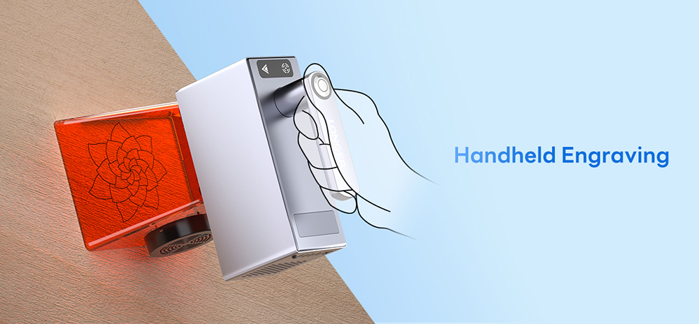 LONGER Nano 6W Portable Laser Engraver, Diode Lasers with FAC, 5000mm/s Ultra-Fast Speed, 0.05mm Precision, LightBurn & LaserGRBL & LaserBurn, 6mm Wood Cutting, 100*100mm