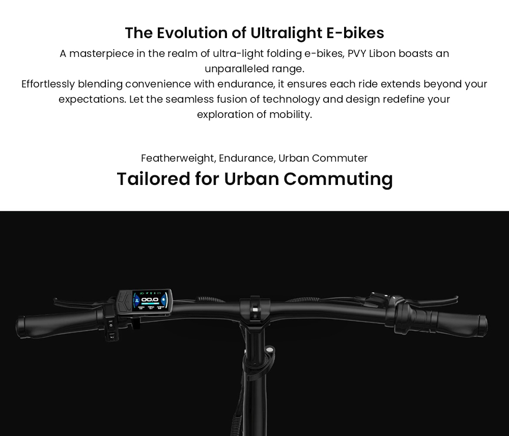 PVY LIBON Elektrofahrrad, 500-W-Motor, 36 V 20,4 Ah, 20 x 2,5-Zoll-Reifen, 25 km/h Höchstgeschwindigkeit, 260 km Reichweite, hydraulische Scheibenbremse, Stoßdämpfungsgabel, LCD-Display – Grau