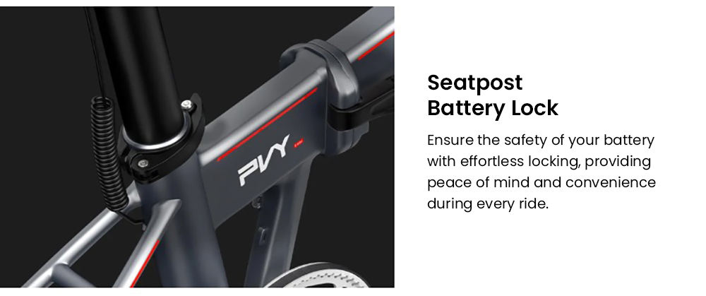 PVY LIBON Elektrofahrrad, 500-W-Motor, 36 V 20,4 Ah, 20 x 2,5-Zoll-Reifen, 25 km/h Höchstgeschwindigkeit, 260 km Reichweite, hydraulische Scheibenbremse, Stoßdämpfungsgabel, LCD-Display – Grau