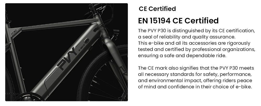 PVY P30 Elektrofahrrad, 500-W-Motor, 36-V-13,5-Ah-Akku, 27,5 x 2,1-Zoll-Reifen, 32 km/h Höchstgeschwindigkeit, 100 km maximale Reichweite, hydraulische Scheibenbremse, SHIMANO 9-Gang, IP66 wasserdicht