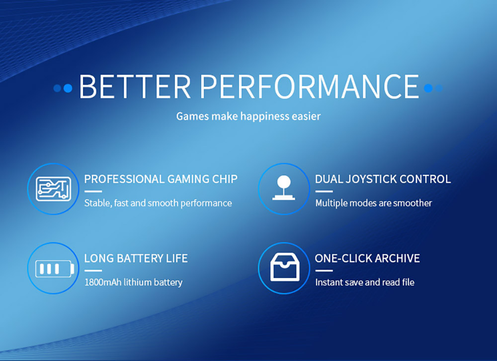 X12 Retro Handheld Game Console, 5.1 inch IPS Screen, Dual Joystick, 8GB TF Card, TV Output, 1800mAh Battery