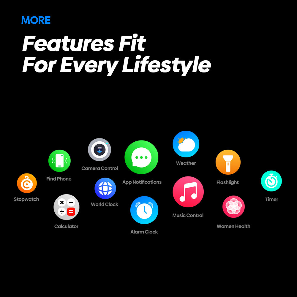 Zeblaze Stratos 2 Ultra Outdoor Smartwatch, 1.43'' Screen, Sleep Health Monitoring, 170+ Sport Modes, 6 Positioning System - Silver