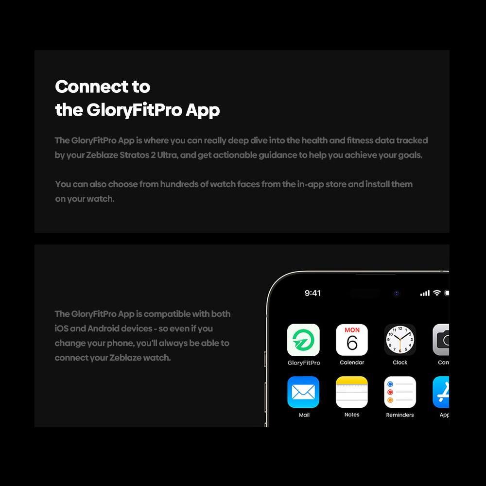 Zeblaze Stratos 2 Ultra Outdoor Smartwatch, 1.43'' Screen, Sleep Health Monitoring, 170+ Sport Modes, 6 Positioning System - Silver