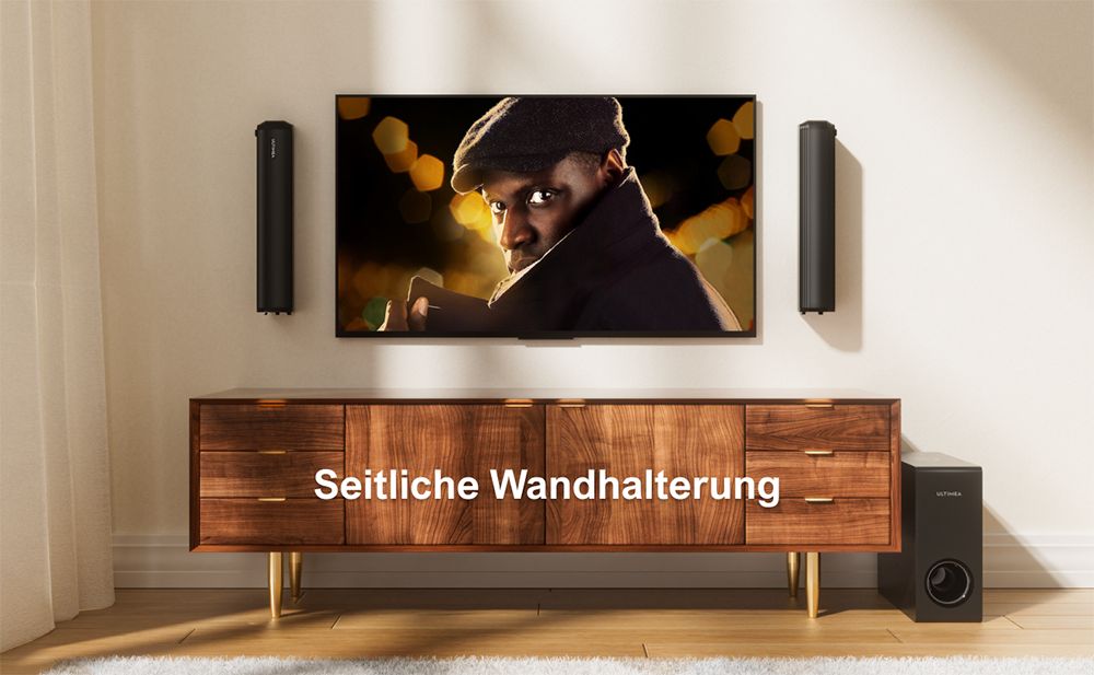 Ultimea Apollo S50 4.1-Kanal abnehmbare Soundbar mit Subwoofer, Bluetooth 5.3, einstellbarem Basspegel, 3 EQ-Modi