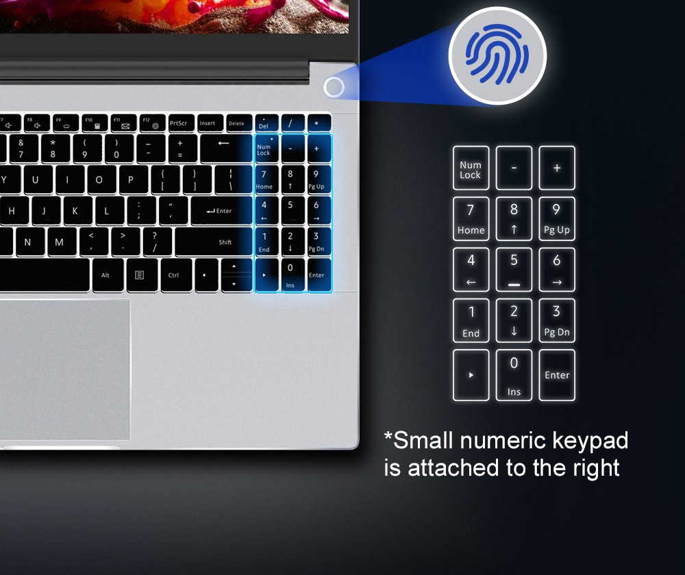 Ordinateur portable Ninkear A15 Pro, écran IPS 15,6'' 1920*1080, AMD Ryzen 5 6600H 6 cœurs Max 4,5 GHz, 32 Go de RAM DDR5 1 To SSD, WiFi6, clavier rétroéclairé, déverrouillage par empreinte digitale, ouverture et fermeture à 180°, 2 * Type-C, 2 * USB3.0 1 * HDMI 1 * casque 1 * Micro SD