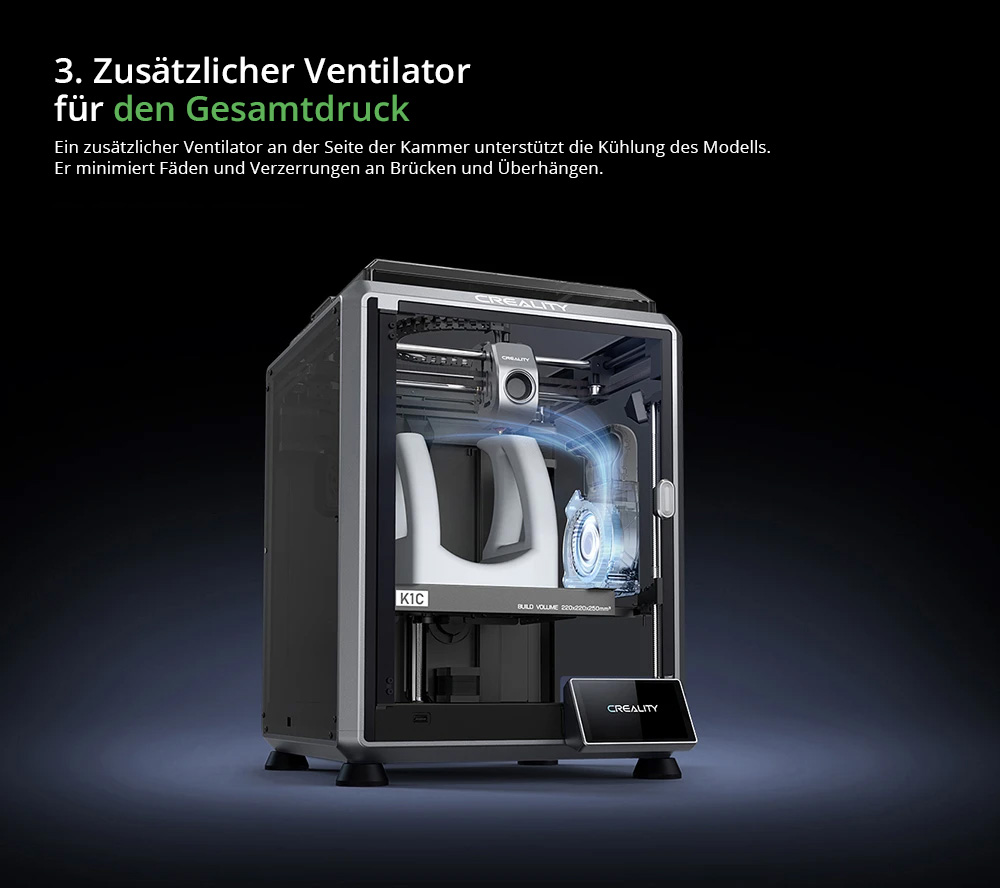 Creality K1C 3D-Drucker + Space Pi + 4kg Hyper PLA-CF Filament