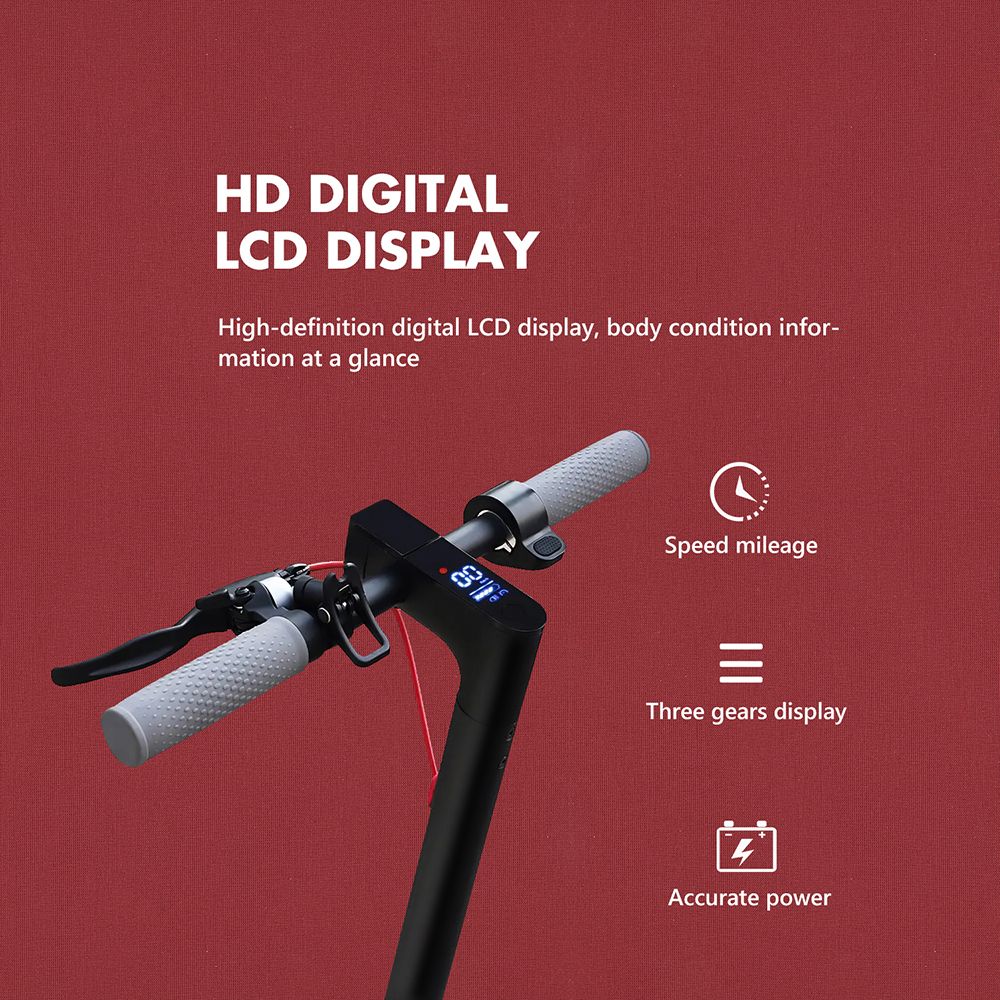 AOVO M365 PRO Electric Scooter with Turbo, Electric and Eco Mode 10.4Ah up to 31KM/H