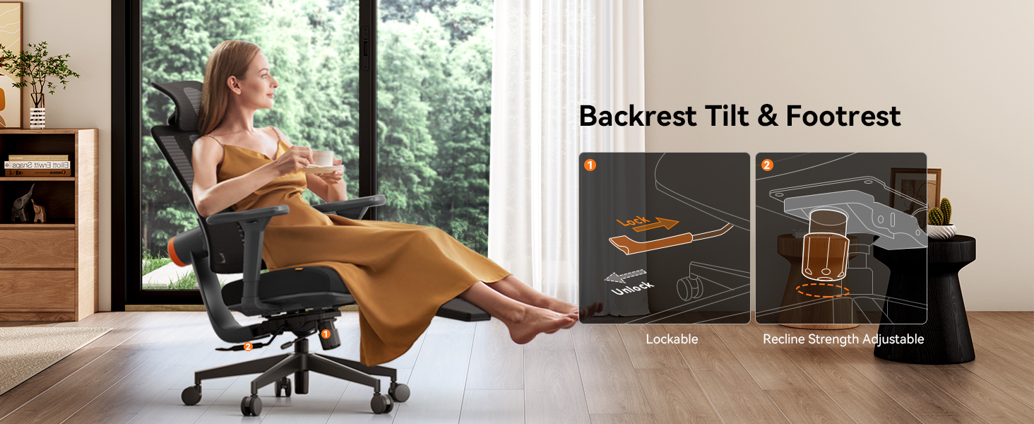 NEWTRAL MagicH-BP Ergonomic Chair with Detachable Workstation Desktop, Auto-Following Backrest, Adaptive Lower Back Support, Adjustable Armrest Headrest - Black