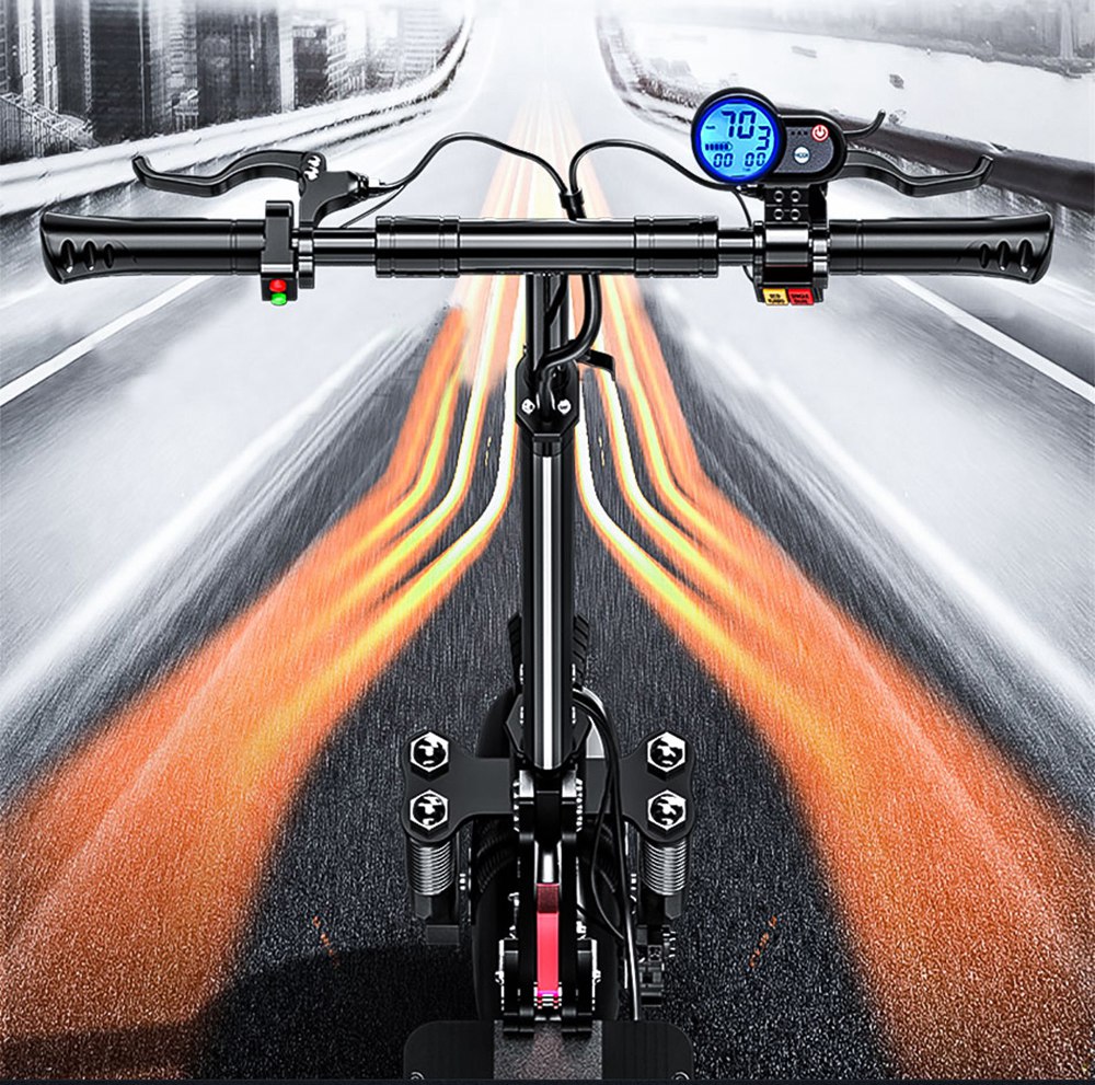 Refurbished JANOBIKE T10 Folding Electric Scooter 1000W Motor 52V/23Ah Battery 10 Inch Tire Containing Seat