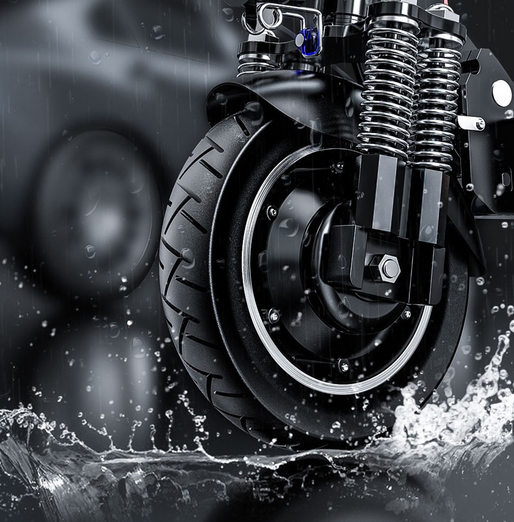 Refurbished JANOBIKE T10 Folding Electric Scooter 1000W Motor 52V/23Ah Battery 10 Inch Tire Containing Seat