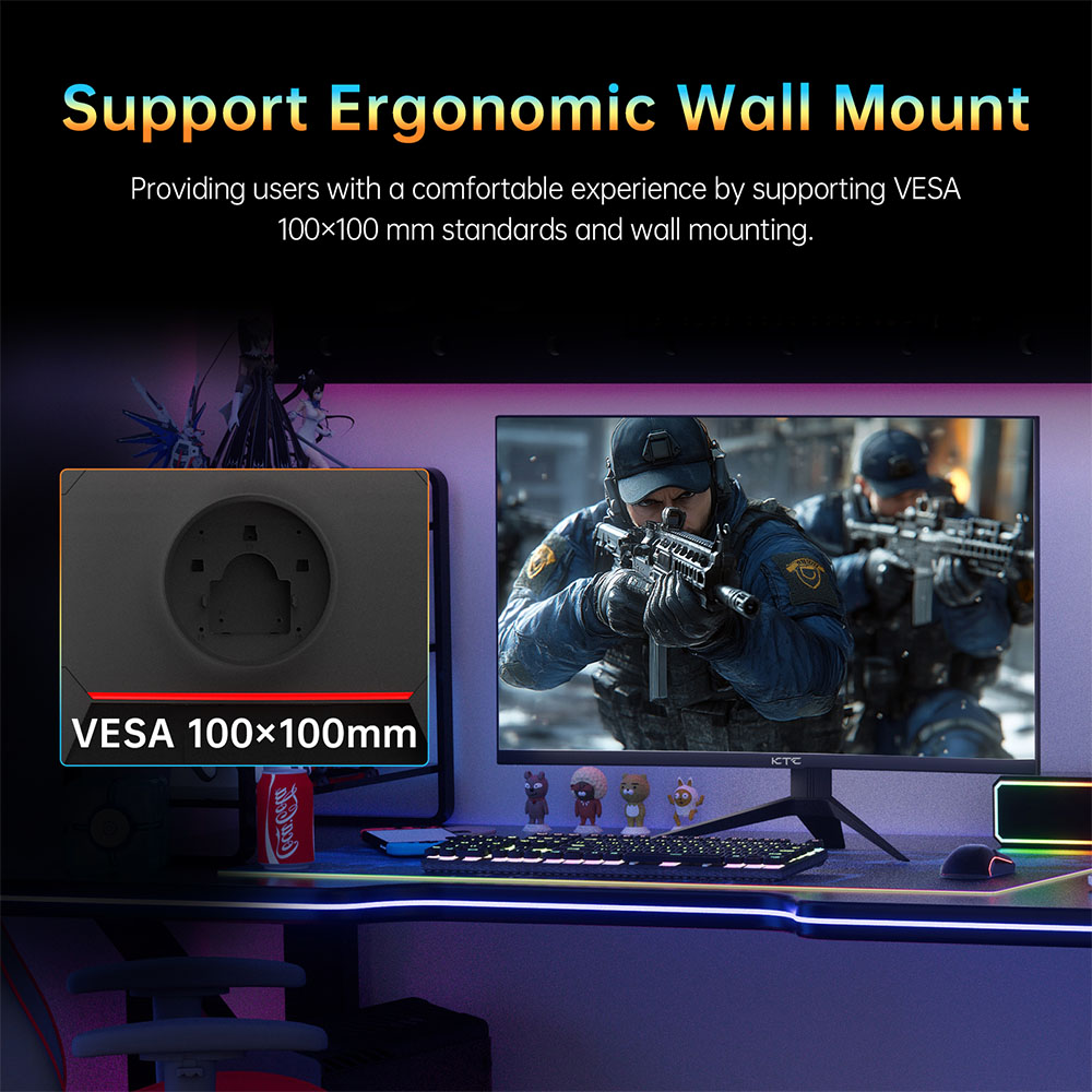 KTC H32S17 Gaming-Monitor 32 Zoll 2560x1440 QHD 180Hz HVA Curved 1500R