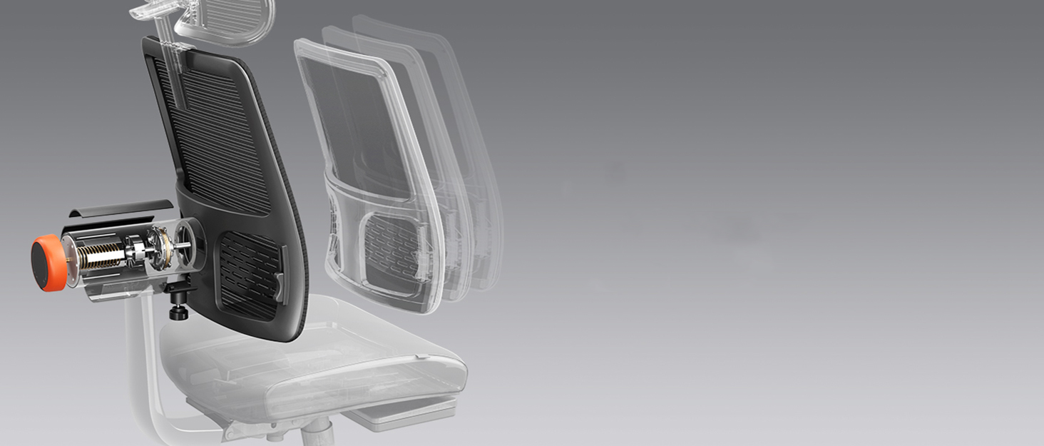 NEWTRAL MagicH-BP Ergonomic Chair with Detachable Workstation Desktop, Auto-Following Backrest, Adaptive Lower Back Support, Adjustable Armrest Headrest - Black