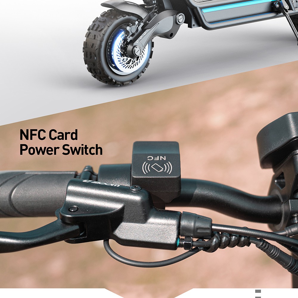 JOYOR E8-S 11-inch Off-road Electric Scooter 1600W*2 Dual Motor 72V 35Ah Lithium Battery, 80km/h Max Speed, 80-100km Range Hydraulic Brakes - Black