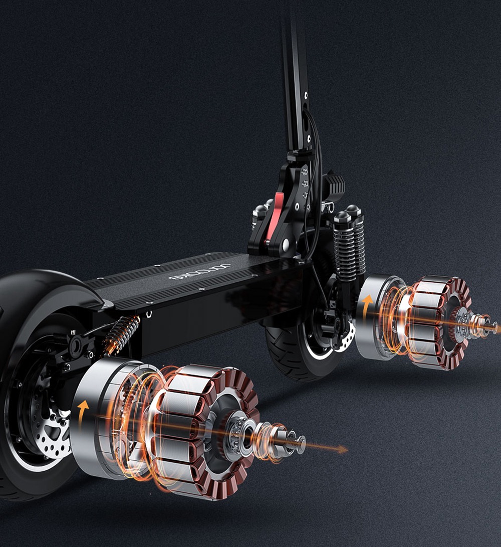 Refurbished JANOBIKE T10 Folding Electric Scooter 1000W Motor 52V/23Ah Battery 10 Inch Tire Containing Seat