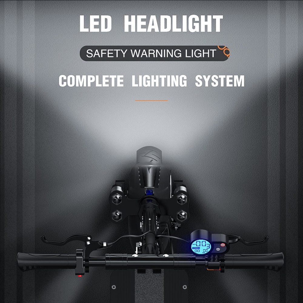 Refurbished JANOBIKE T10 Folding Electric Scooter 1000W Motor 52V/23Ah Battery 10 Inch Tire Containing Seat