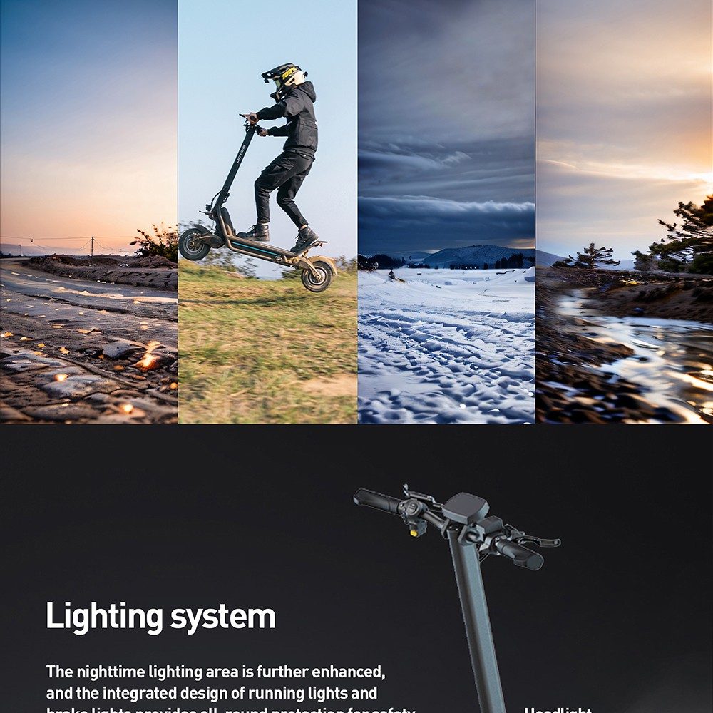 JOYOR E8-S 11-inch Off-road Electric Scooter 1600W*2 Dual Motor 72V 35Ah Lithium Battery, 80km/h Max Speed, 80-100km Range Hydraulic Brakes - Black