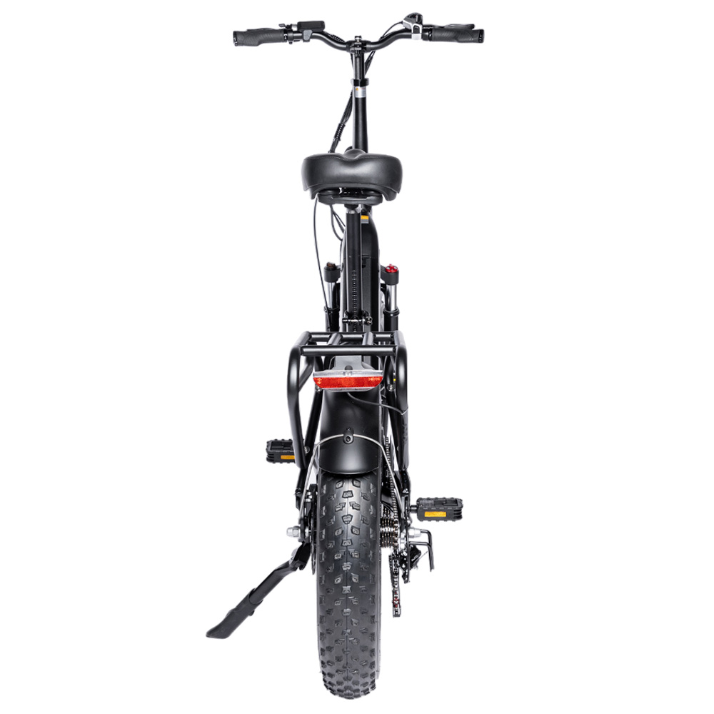 MYATU MYT-20XD Electric Bike, 250W Motor, 36V 25Ah Battery, 20*4-inch Tire, 25km/h Max Speed, 100km Range, Disc Brakes, Suspension Fork, SHIMANO 7 Speed, LCD Display - Black