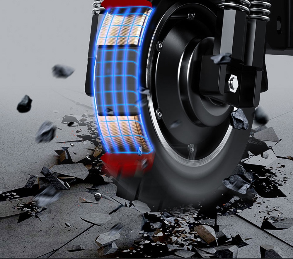 Refurbished JANOBIKE T10 Folding Electric Scooter 1000W Motor 52V/23Ah Battery 10 Inch Tire Containing Seat