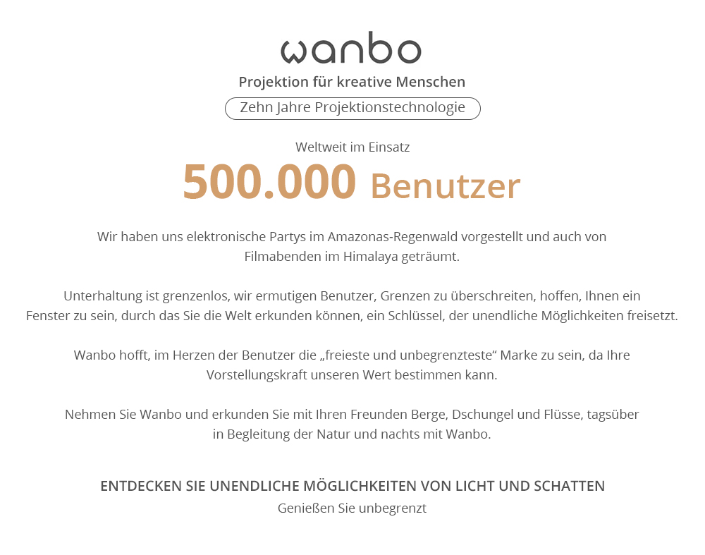 Wanbo X5 LCD-Beamer, 1080P, 1100 ANSI-Lumen, automatische Trapezkorrektur, Dualband-WLAN 6, 1 GB/16 GB, Bluetooth 5.0