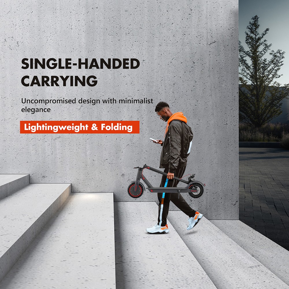 AOVO M365 PRO Electric Scooter with Turbo, Electric and Eco Mode 10.4Ah up to 31KM/H