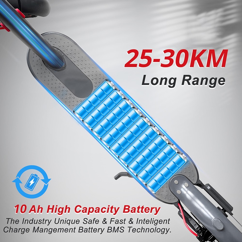 Refurbished A6 Electric Scooter 36V 350W Motor 25km/h Max Speed 10Ah Battery 25-30km Range Mechanical Disc Brakes App Control