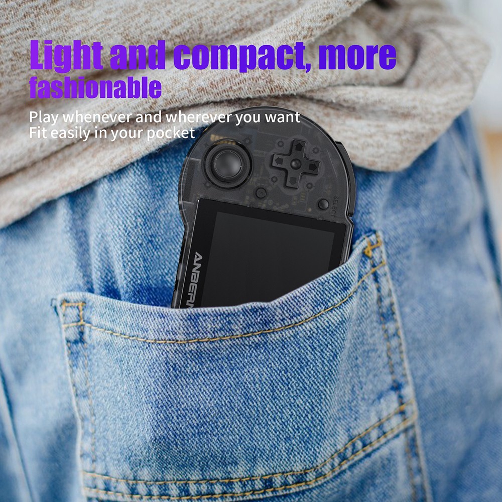 Refurbished ANBERNIC RG353P Portable Game Console Android 32GB eMMC+16GB & 64GB Linux TF Cards 3.5'' IPS Screen Retro WiFi Bluetooth