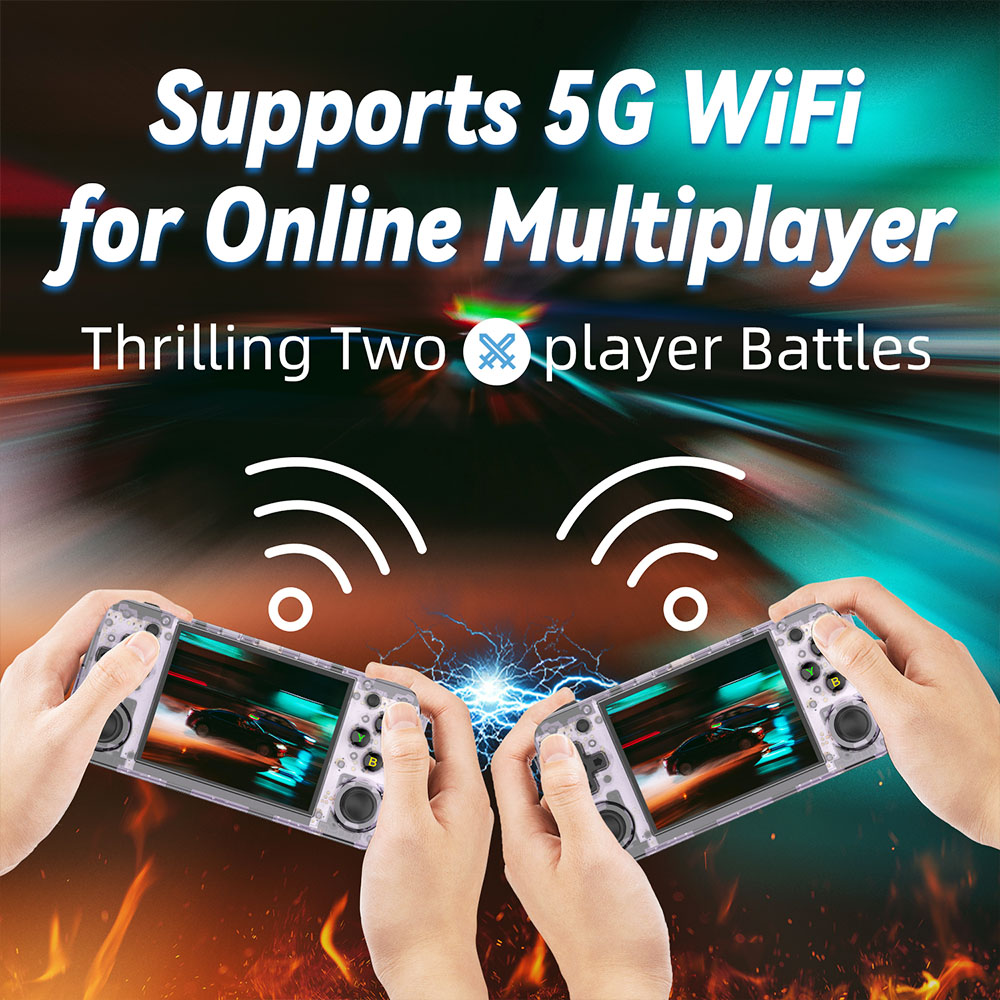 Refurbished ANBERNIC RG35XX H Game Console 64GB+128GB 10000+ Games - Purple