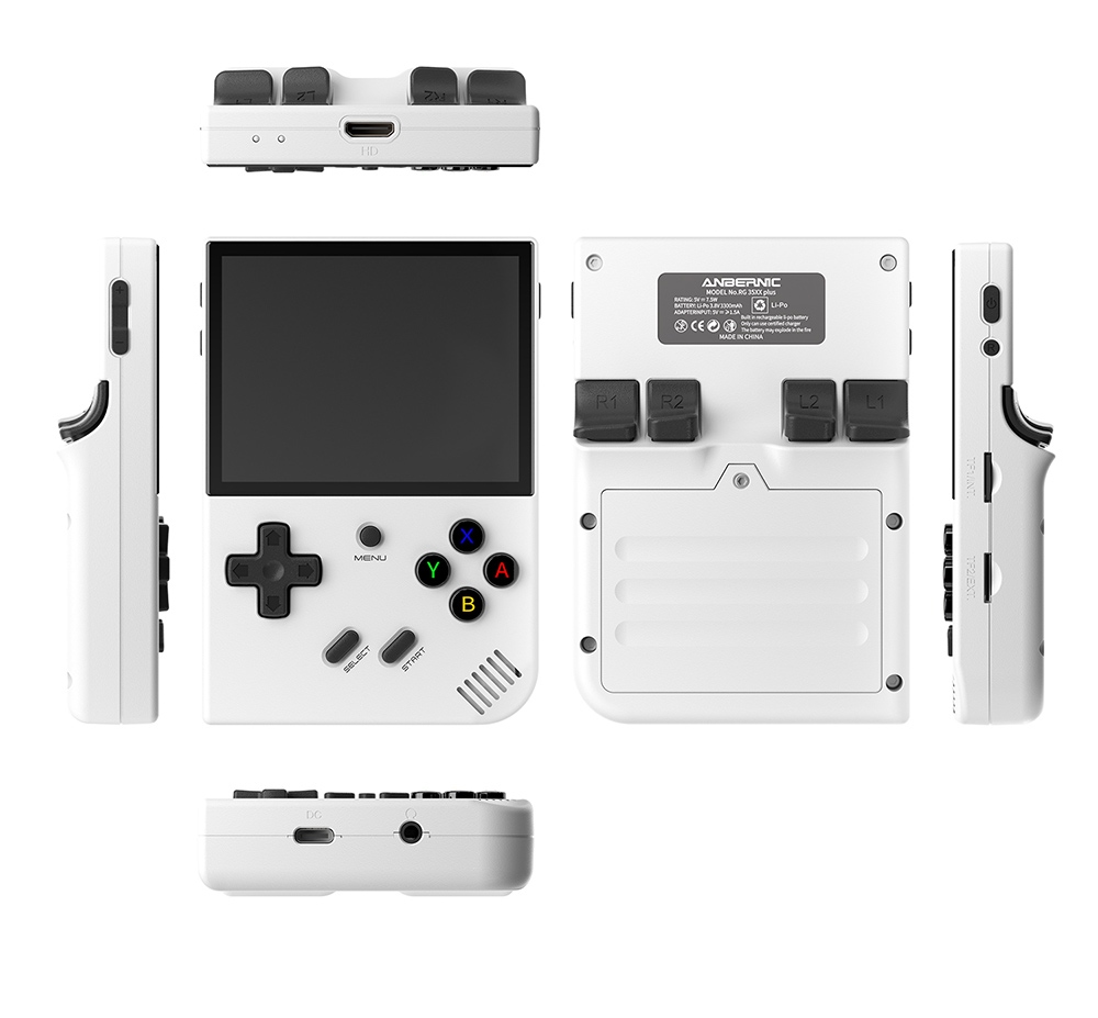 Refurbished ANBERNIC RG35XX Plus Game Console 128GB - White