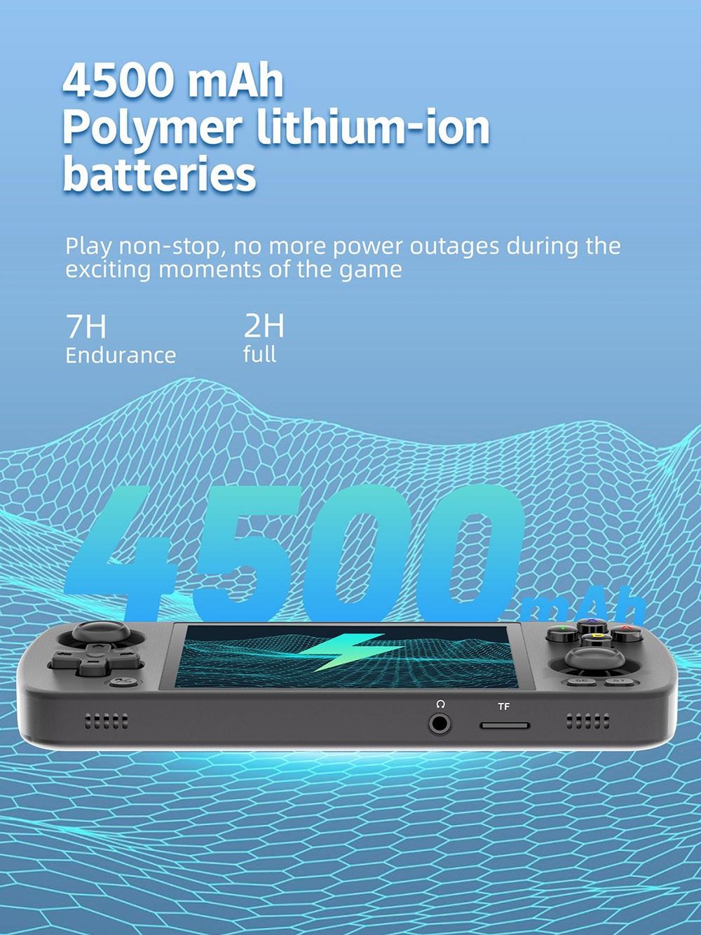 Refurbished ANBERNIC RG405M Android 12 Game Console, 128GB TF Card, 128GB eMMC, 4GB LPDDR4X, 3172 Games, Moonlight Streaming - Black