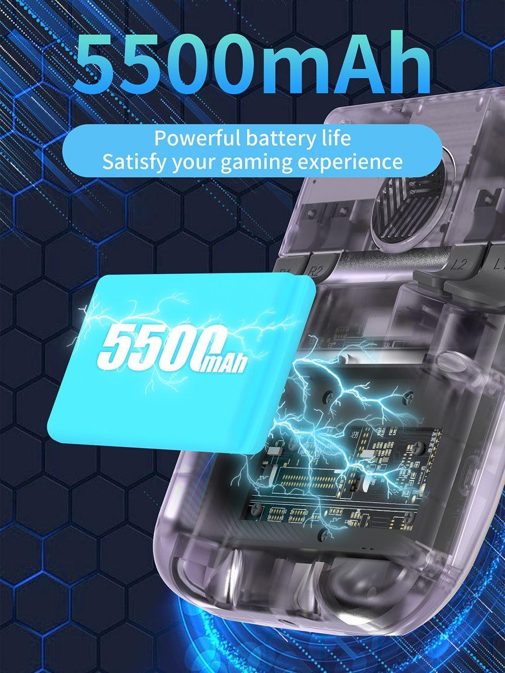 Refurbished ANBERNIC RG405V Game Console, 4GB LPDDR4 128GB eMMC, Android 12, 5G WiFi, Bluetooth 5.0, 128GB TF Card 3172 Games Purple