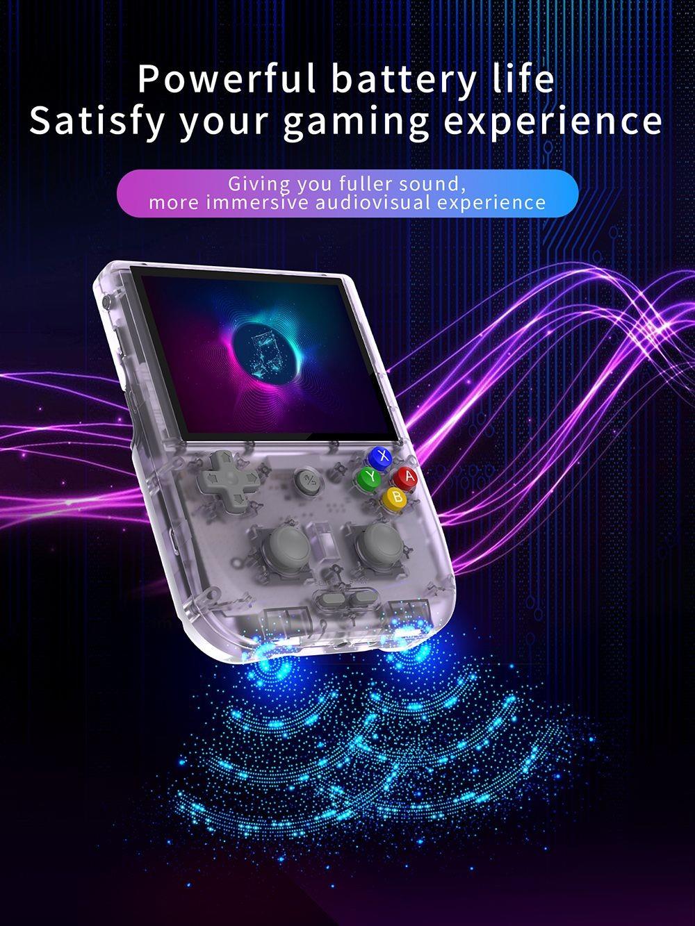 Refurbished ANBERNIC RG405V Game Console, 4GB LPDDR4 128GB eMMC, Android 12, 5G WiFi, Bluetooth 5.0 - Purple