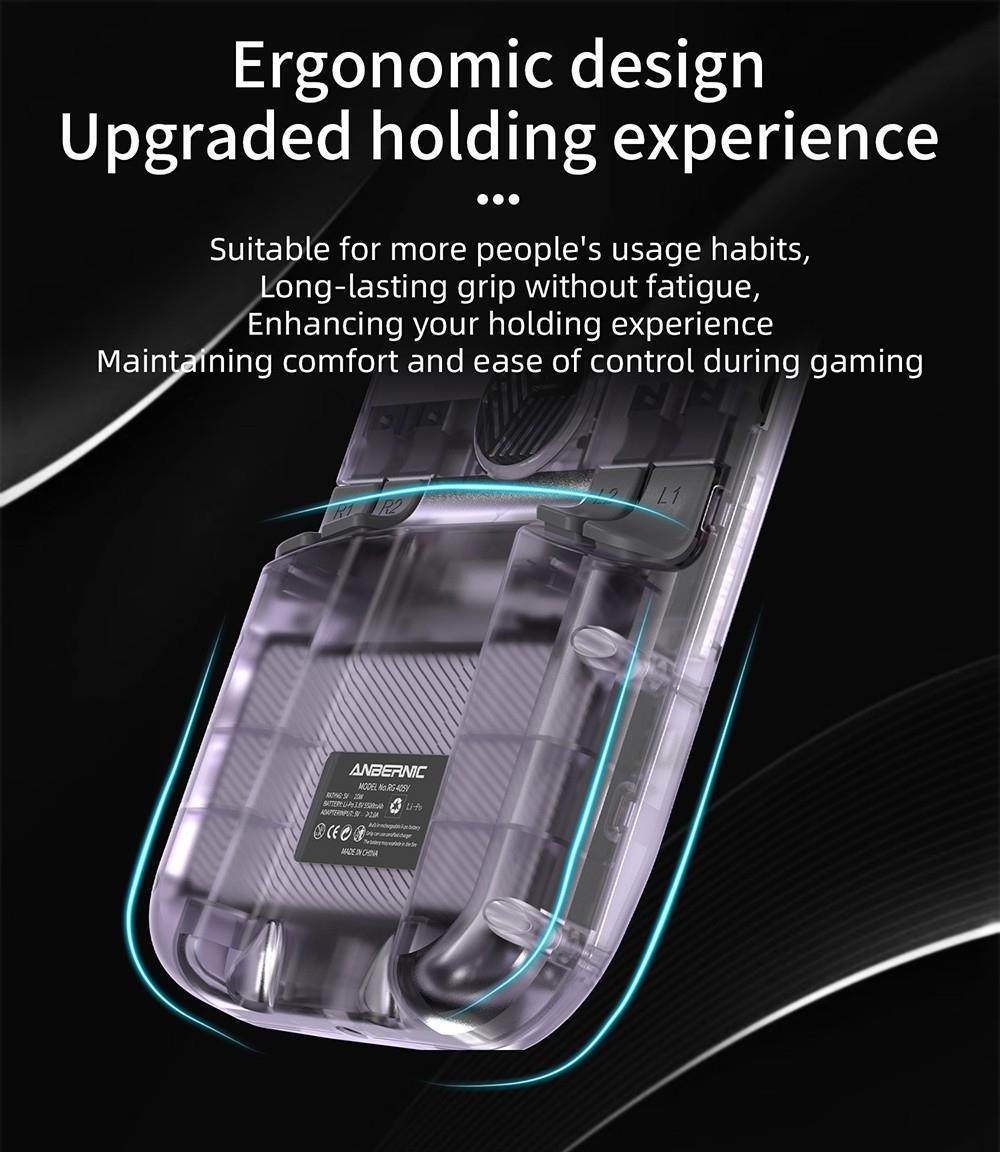 Refurbished ANBERNIC RG405V Game Console, 4GB LPDDR4 128GB eMMC, Android 12, 5G WiFi, Bluetooth 5.0 - Purple