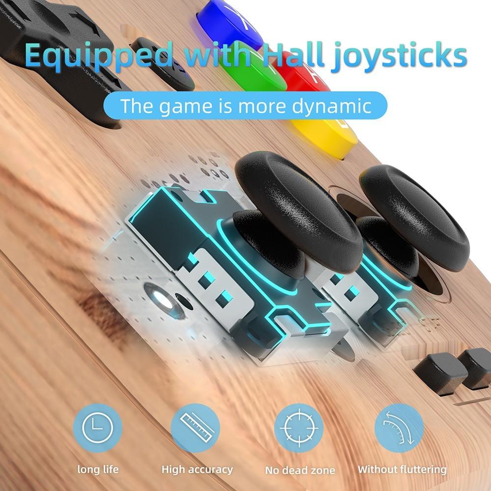 Refurbished ANBERNIC RG405V Game Console, 4GB LPDDR4 128GB eMMC, Android 12, 5G WiFi, Bluetooth 5.0 - Wood Color