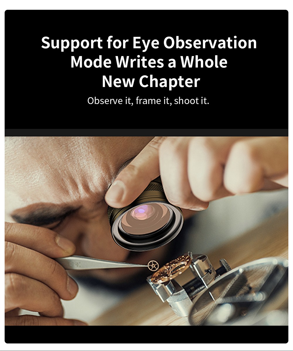 APEXEL ZM100 Smartphone Macro Lens, 10-20X Magnification, Ultra-large F1.05 Aperture, DSLR Camera Effect, 1.5-4.5cm Focus Distance