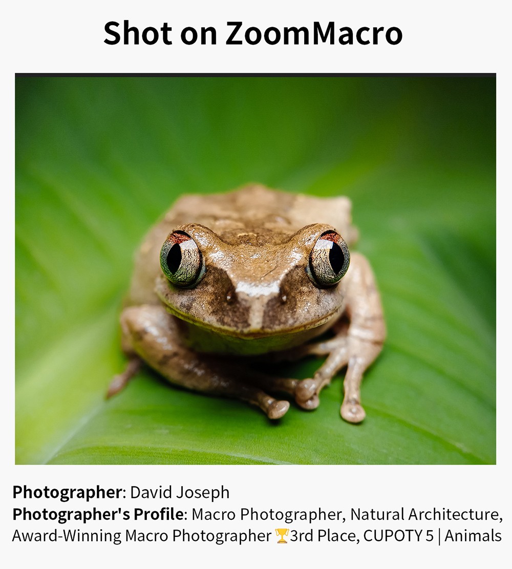 APEXEL ZM100 Smartphone Macro Lens, 10-20X Magnification, Ultra-large F1.05 Aperture, DSLR Camera Effect, 1.5-4.5cm Focus Distance