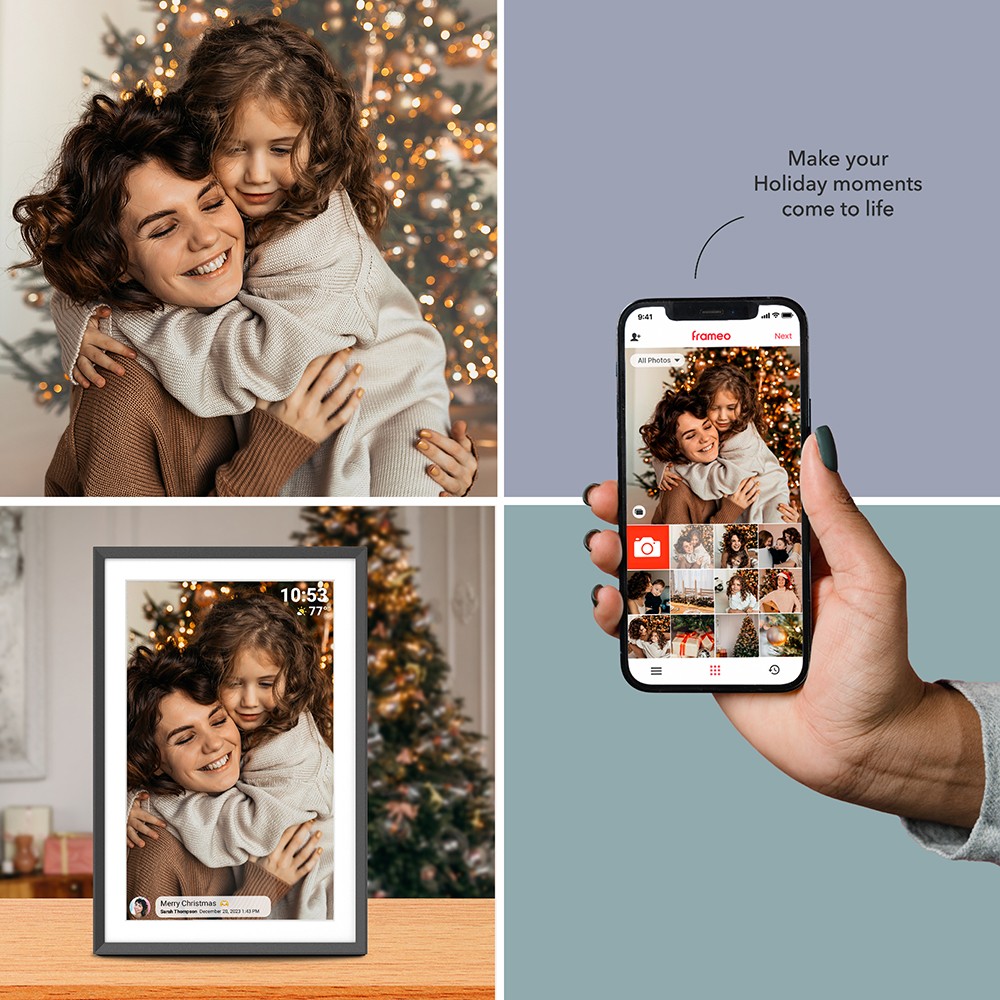ARZOPA P156W 15.6-inch Digital Photo Frame, 1920*1080 FHD IPS Touch Screen, 32GB Storage, Auto-rotate, Instant Wireless Sharing