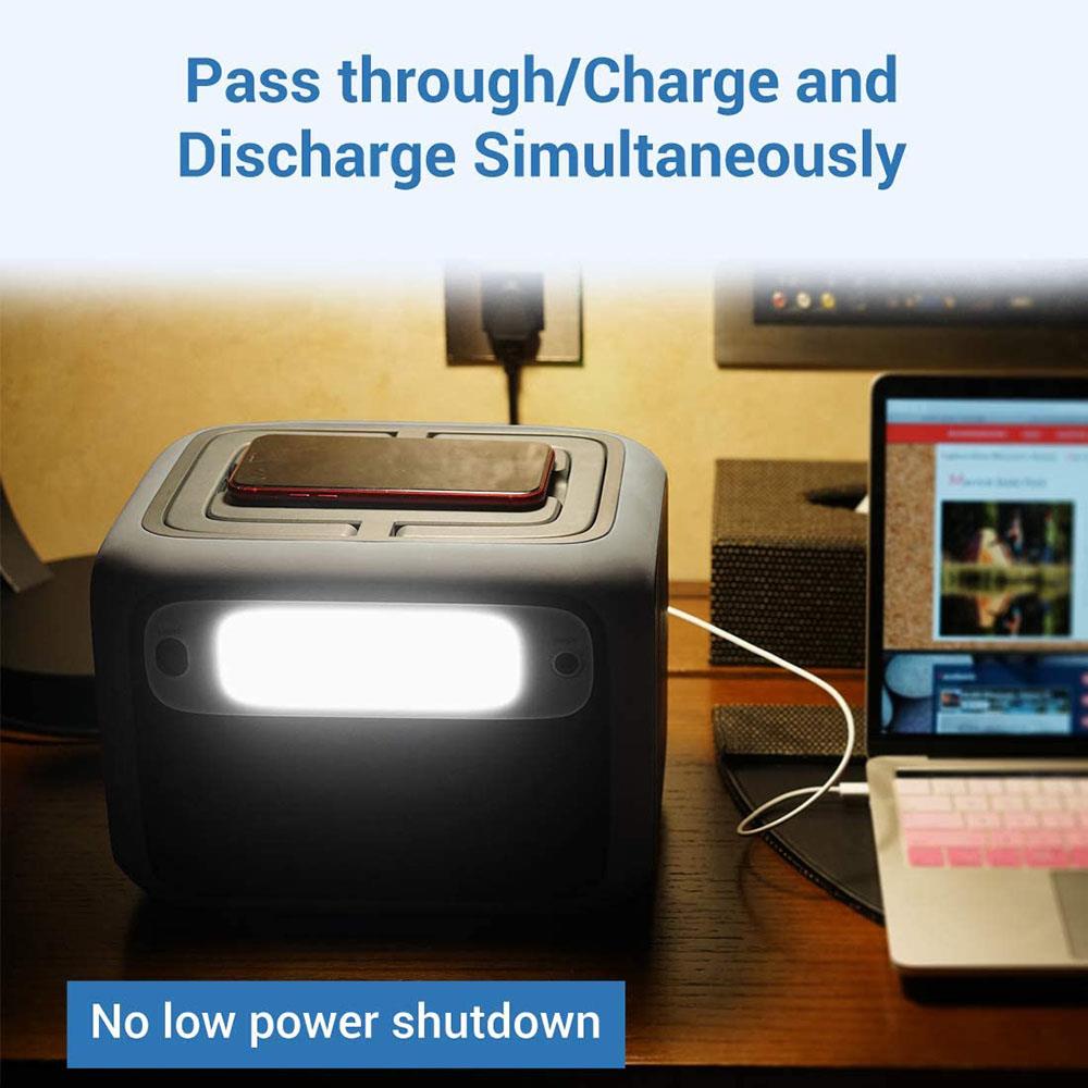 Refurbished BLUETTI AC50S 300W Portable Power Station, 500Wh Lithium Battery, Pure Sine Wave AC Outlet, 11 Outputs, Wireless Charge