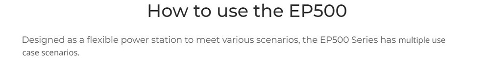 BLUETTI EP500 Portable Power Station, 5100Wh LiFePO4 Battery Solar Generator, 2000W AC Output, Seamless UPS, 15W Wireless Charging, App Control