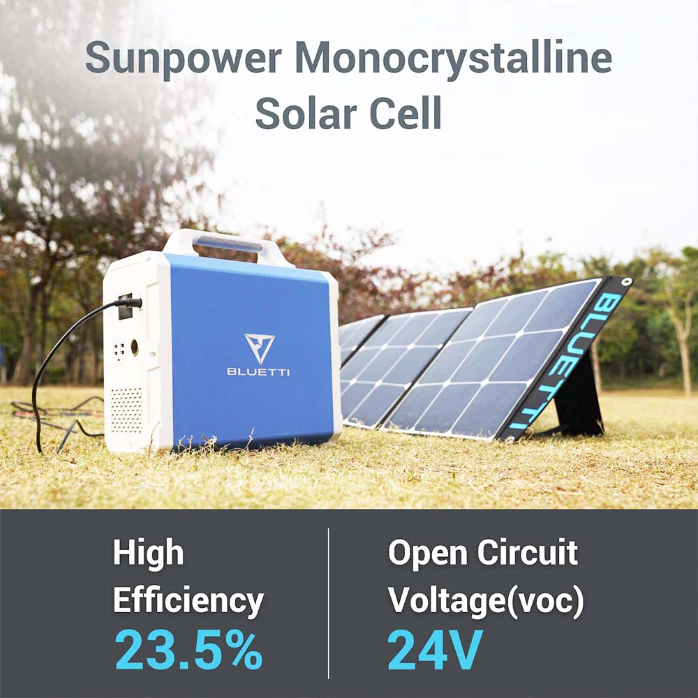 Refurbished BLUETTI SP200 200W Foldable Solar Panel, Portable Power Backup, Solar Generator Charger for Power Station