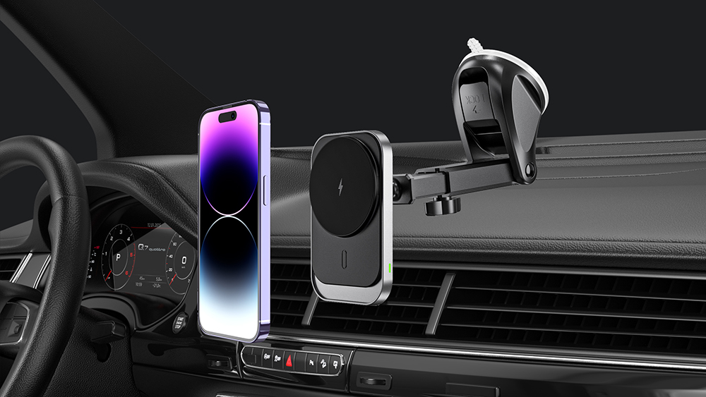 CW19S 15W Magsafe Wireless Charger for iPhone 16 Series - Black