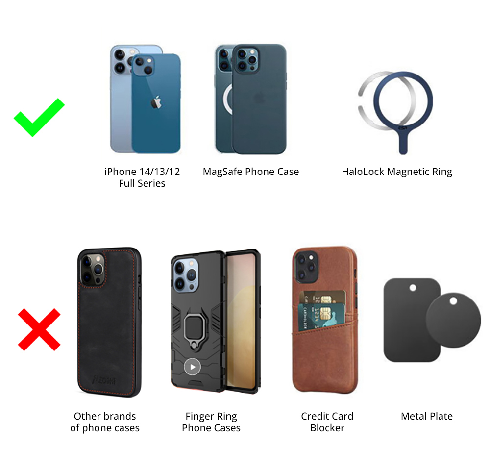 CW19S 15W Magsafe Wireless Charger for iPhone 16 Series - Black