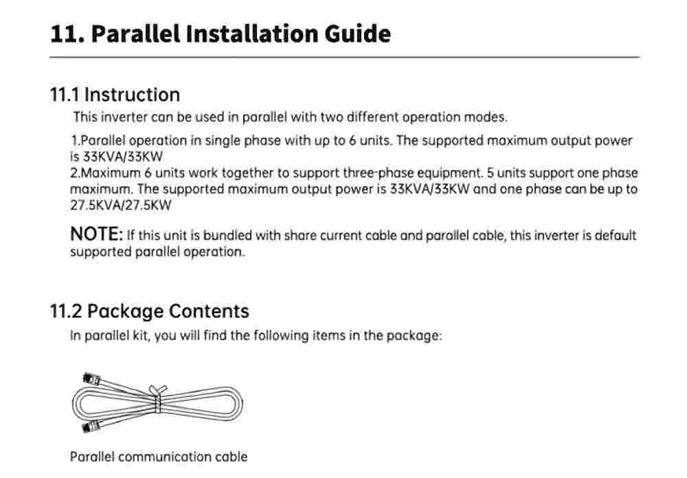DAXTROMN 5500W Solar Inverter, Parallel Type Support to 3 Phase, 5000W Pure Sine Wave, Max 100A MPPT, Max 500VDC PV Input