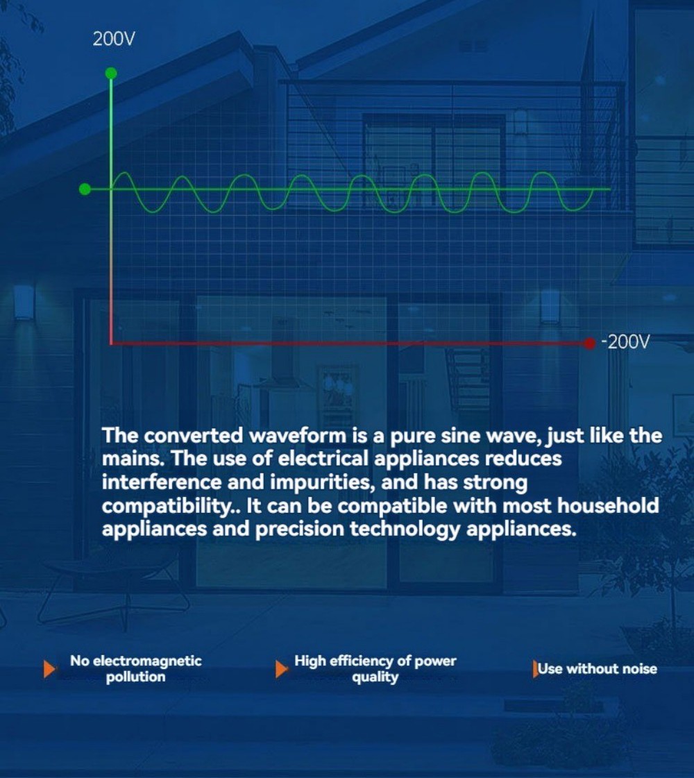 DAXTROMN 5500W Solar Inverter, Parallel Type Support to 3 Phase, 5000W Pure Sine Wave, Max 100A MPPT, Max 500VDC PV Input