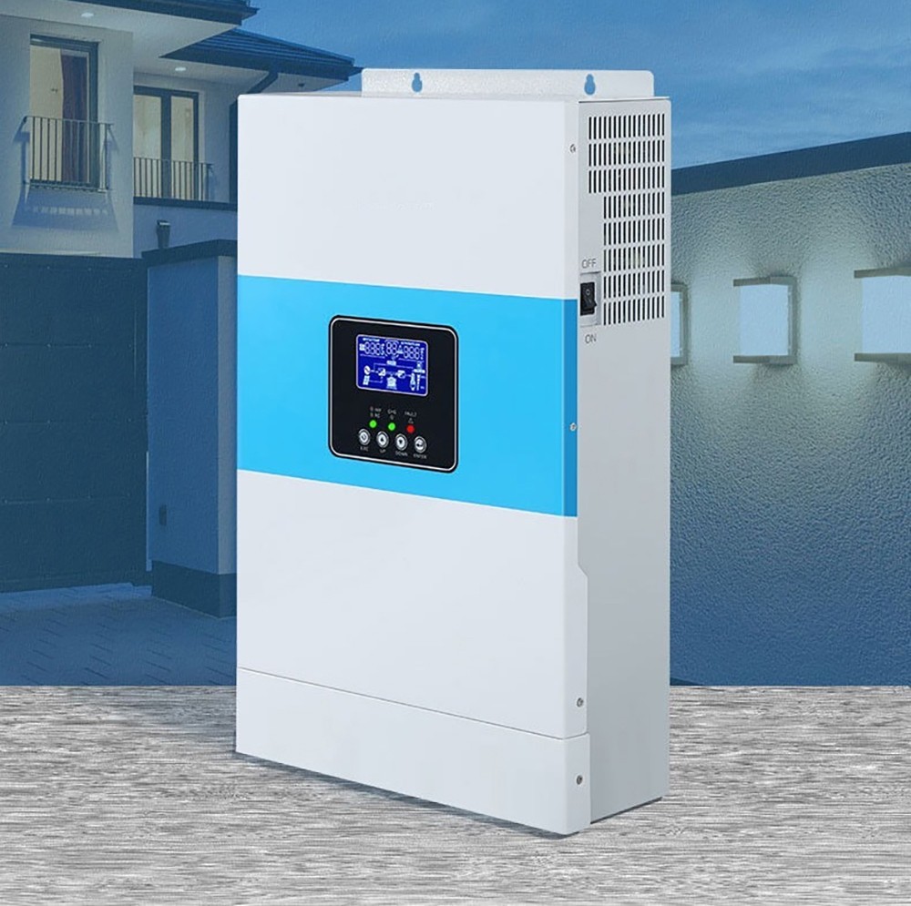 DAXTROMN 6.5KVA Hybrid Solar Inverter, 5000W Pure Sine Wave, Max 100A MPPT, Max 500VDC PV Input