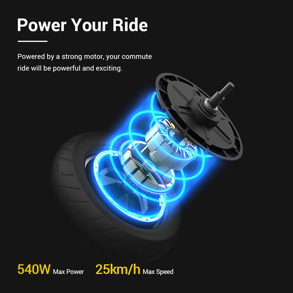 Eleglide Coozy 36V 12.5Ah 350W 55km Range Electric Scooter 25km/h Max Speed