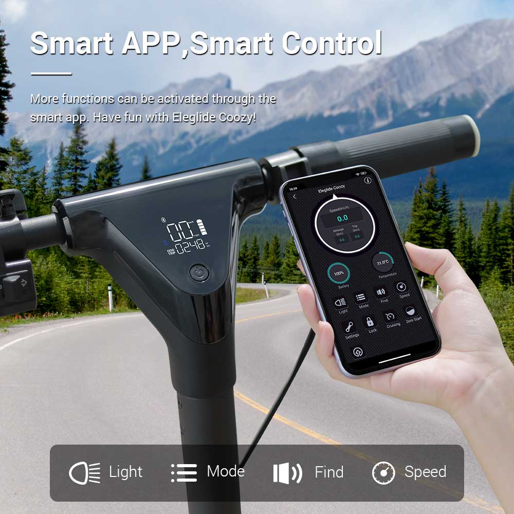 Eleglide Coozy 36V 12.5Ah 350W 55km Range Electric Scooter 25km/h Max Speed