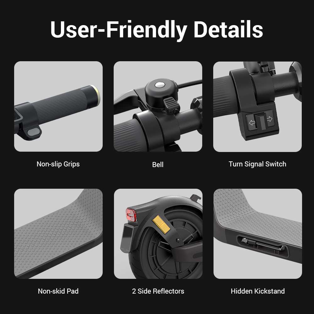 Eleglide Coozy 36V 12.5Ah 350W 55km Range Electric Scooter 25km/h Max Speed