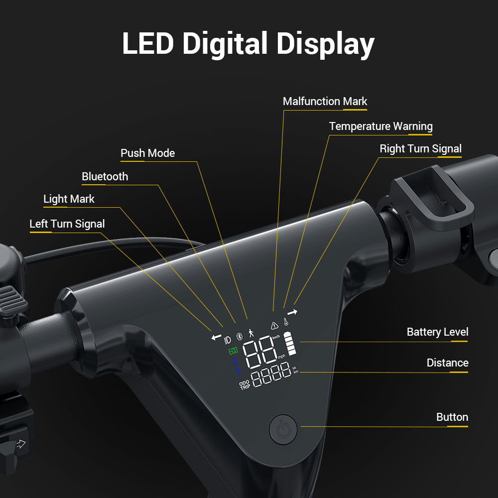 Eleglide Coozy 36V 12.5Ah 350W 55km Range Electric Scooter 25km/h Max Speed