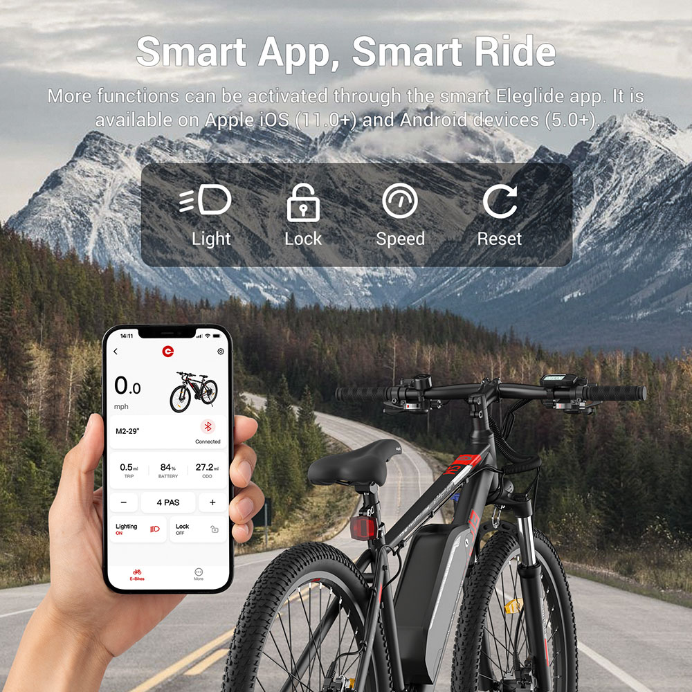 Eleglide M2 29' x 19' Electric Moped Bike 36V 15.6AH 250W