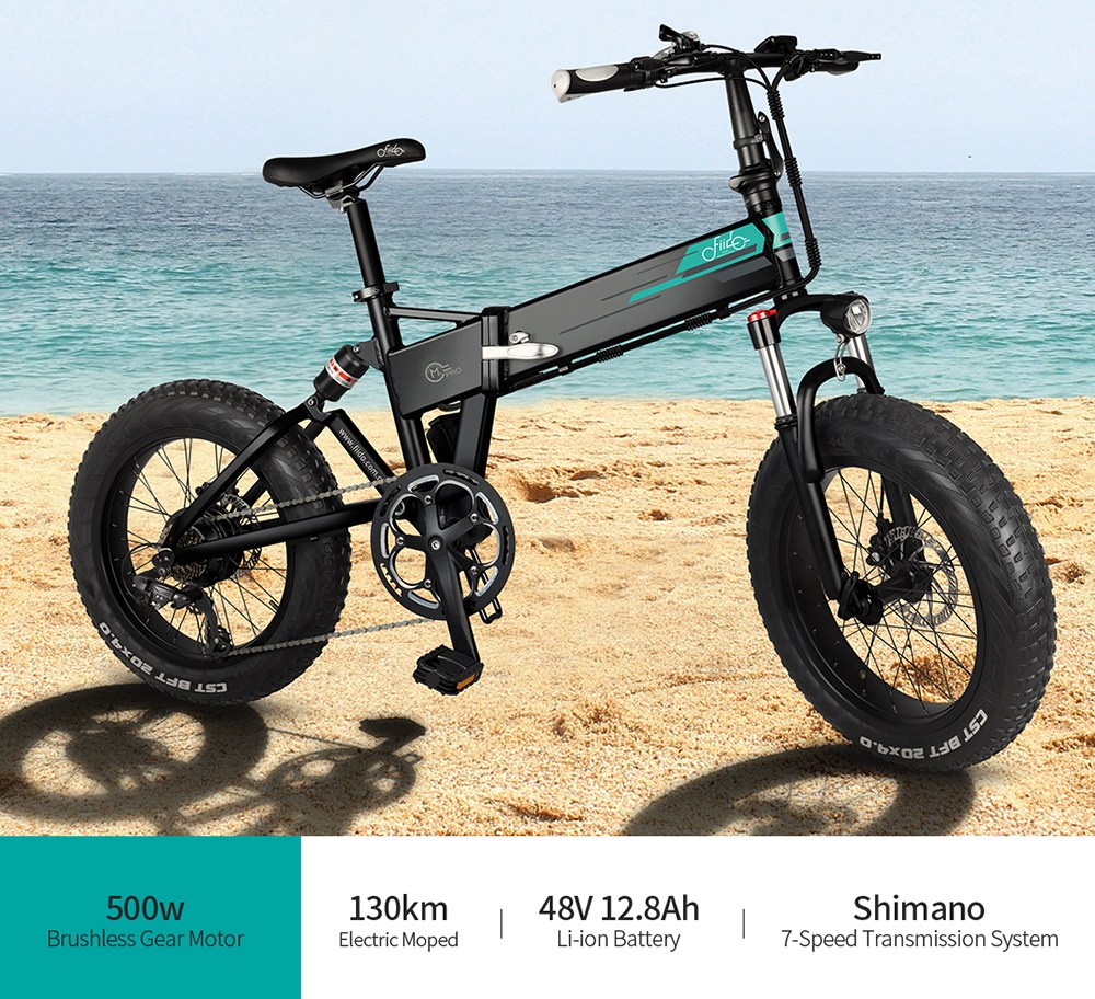 Refurbished FIIDO M1 Pro 12.8Ah 48V 500W 20 Inches Folding Moped Bicycle 40km/h Top Speed 130KM Mileage Range Electric Bike